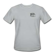 Load image into Gallery viewer, SEA Tree and Tent Logo Men’s Moisture Wicking Performance T-Shirt - silver
