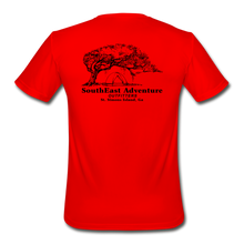 Load image into Gallery viewer, SEA Tree and Tent Logo Men’s Moisture Wicking Performance T-Shirt - red
