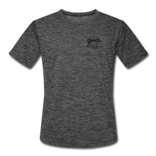 Load image into Gallery viewer, SEA Tree and Tent Logo Men’s Moisture Wicking Performance T-Shirt - dark heather gray

