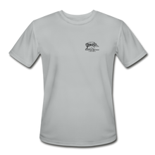 Load image into Gallery viewer, SEA Turtle Logo Men’s Moisture Wicking Performance T-Shirt - silver
