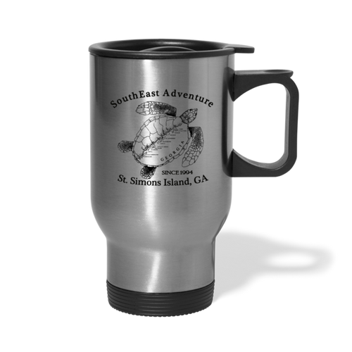 SEA Turtle Logo Travel Mug - silver