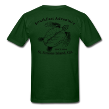 Load image into Gallery viewer, SEA Turtle Logo Cotton Fruit of the Loom T-Shirt - forest green
