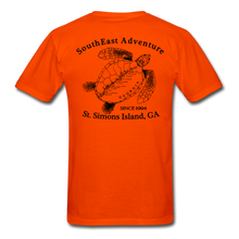 Load image into Gallery viewer, SEA Turtle Logo Cotton Fruit of the Loom T-Shirt - orange
